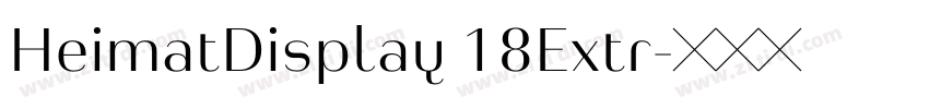 HeimatDisplay 18Extr字体转换